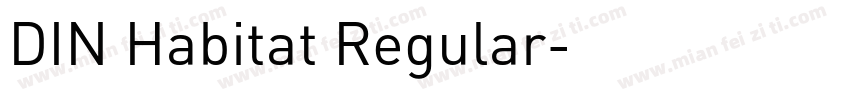 DIN Habitat Regular字体转换